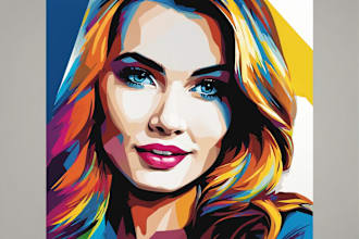 make your photo into awesome wpap pop art portrait