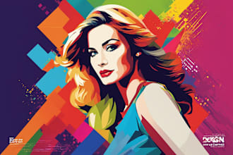 draw a wpap pop art portrait of your photo