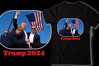 donald trump political t shirt design