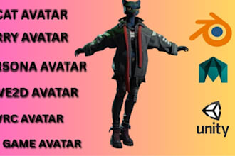 create 3d furry avatar vrchat avatar vrc avatar fursona avatar vtube avatar