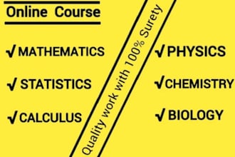 be your online expert of math, statistics, chemistry and biology
