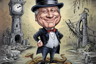make political caricature and cartoon