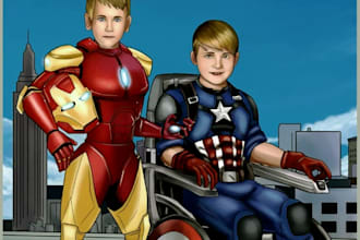 do custom superhero character