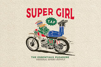 create vintage motorcycle logo designs in hand drawn style