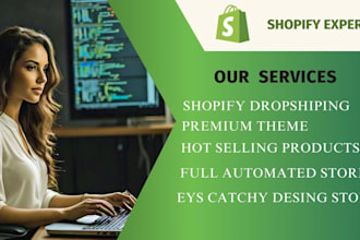 design, redesign shopify store, shopify dropshipping store, shopify website