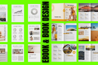 design ebook workbook, product sheet, sell sheet, journal, checklist, leaflet