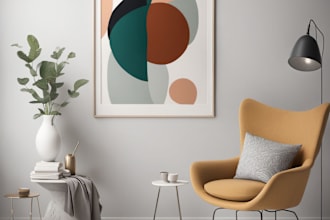 design minimalist abstract printable wall art