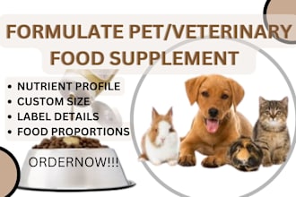 do safe pet care and pet food and supplement formulation