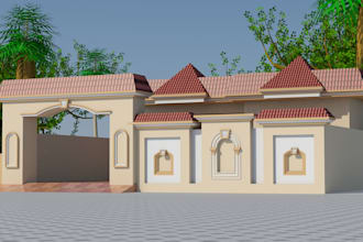 provide 3d exterior rendering for residential and commercial projects