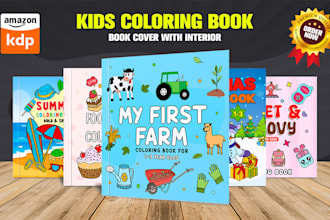 make complete children colouring book for amazon kdp