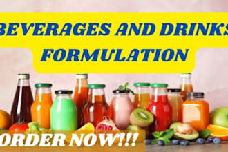 formulate food, drink and new beverages products