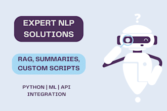 do rag architecture, nlp, ml, llm, and API integration