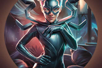 draw character concept art or illustration