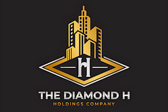 design real estate mortgage plumbing and construction concrete logo