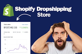 create shopify dropshipping store with winning product research