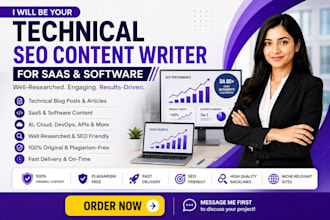be your technical SEO content writer for saas and software