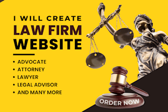 create law firm legal website for advocate, attorney, lawyer