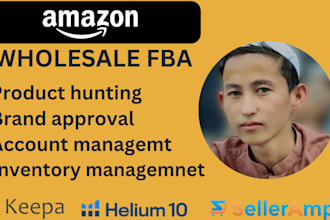 be your amazon wholesale virtual assistant, wholesale fba VA
