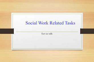 help you with social work related tasks