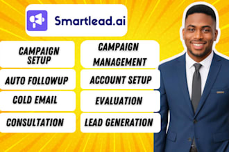 setup smartlead ai account and do cold email outreach