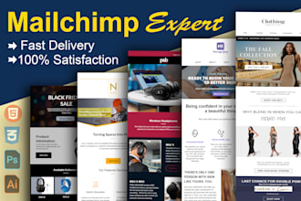 design mailchimp template newsletter for email marketing