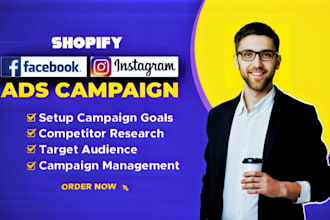 setup ads management shopify facebook ads instagram ads