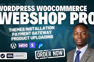 redesign or build a fully functional webshop with wordpress woocommerce store