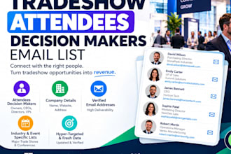 build tradeshows conferences attendees data