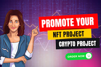help to promote your crypto project and nft project on twitter