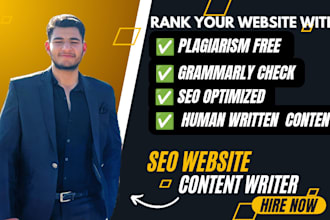 be your flawless SEO website content writer and copywriter