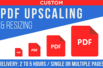 resize and upscale your PDF or ebook cover to print ready quality