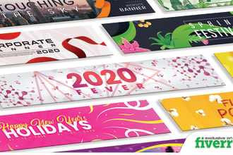 design unique  website banner, slider or header