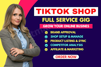 setup and manage tik tok shop, tiktok ads campaign, tt shop affiliate marketing
