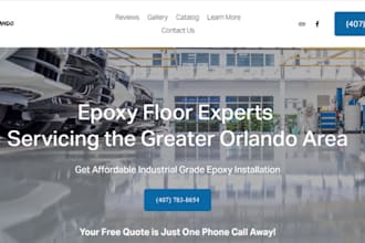 design dynamic epoxy flooring website epoxy coating landing page epoxy website