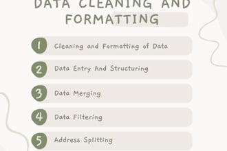do cleaning, merging and formatting of excel and CSV data