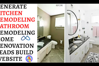 kitchen remodeling bathroom remodeling home renovation leads build website