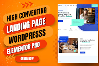 do wordpress landing page or wordpress website design using elementor