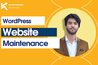 do wordpress website maintenance, updates, and support