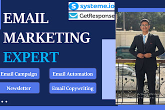 create professional email campaign with automation in systeme io or mailchimp
