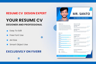 do your resume cv designer and professional CV make