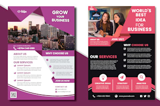 do modern creative business flyer poster and magazine design