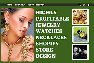 design jewelry shopify store jewelry watches website jewelry dropshipping store