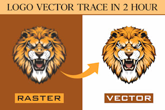 convert your sketch or existing logo to vector