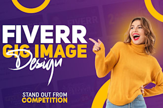 design clickable fiverr gig image and gig picture cover