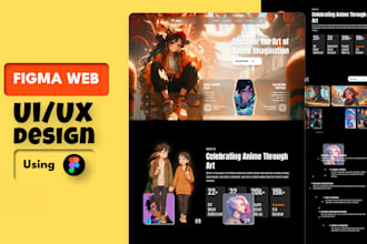 do figma website design, website UI UX design, figma design, website mockup