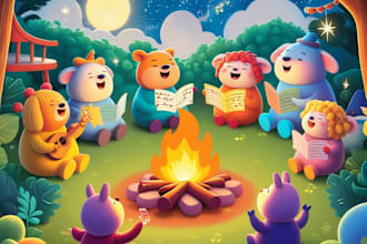 craft sing produce professional nursery rhymes kids songs children script