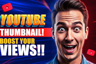 design attractive clickbait amazing youtube thumbnail