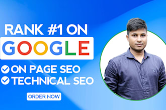do complete on page SEO and technical optimization wordpress, wix, shopify