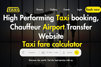 build taxi booking chauffeur website hotel airport transfer taxi website
