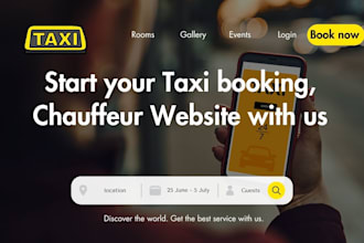 create taxi booking chauffeur website hotel taxi fare calculator site